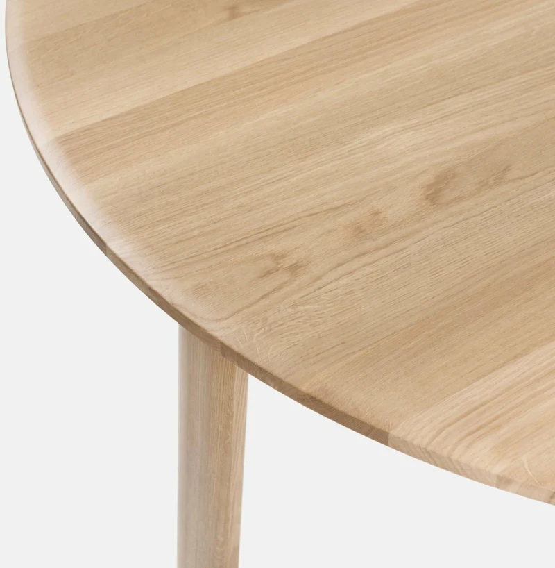Table à manger ronde en chêne naturel Alle - Hem