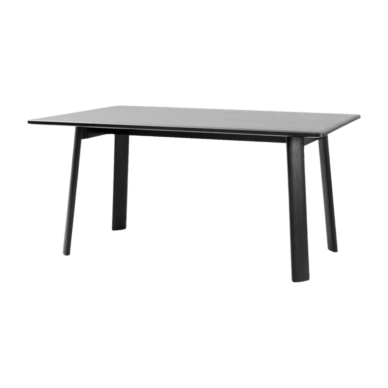 Table à manger rectangulaire en chêne noir 160 cm Alle - Hem