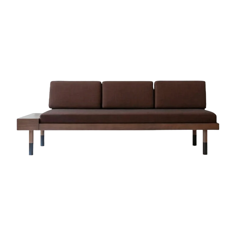 Banquette en laine bordeaux Mid - Kann Design
