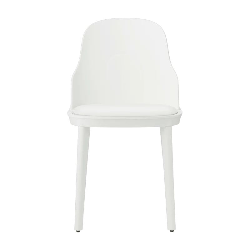Chaise en polypropylène à l'assise en tissu canvas blanc Allez blanc - Normann Copenhagen