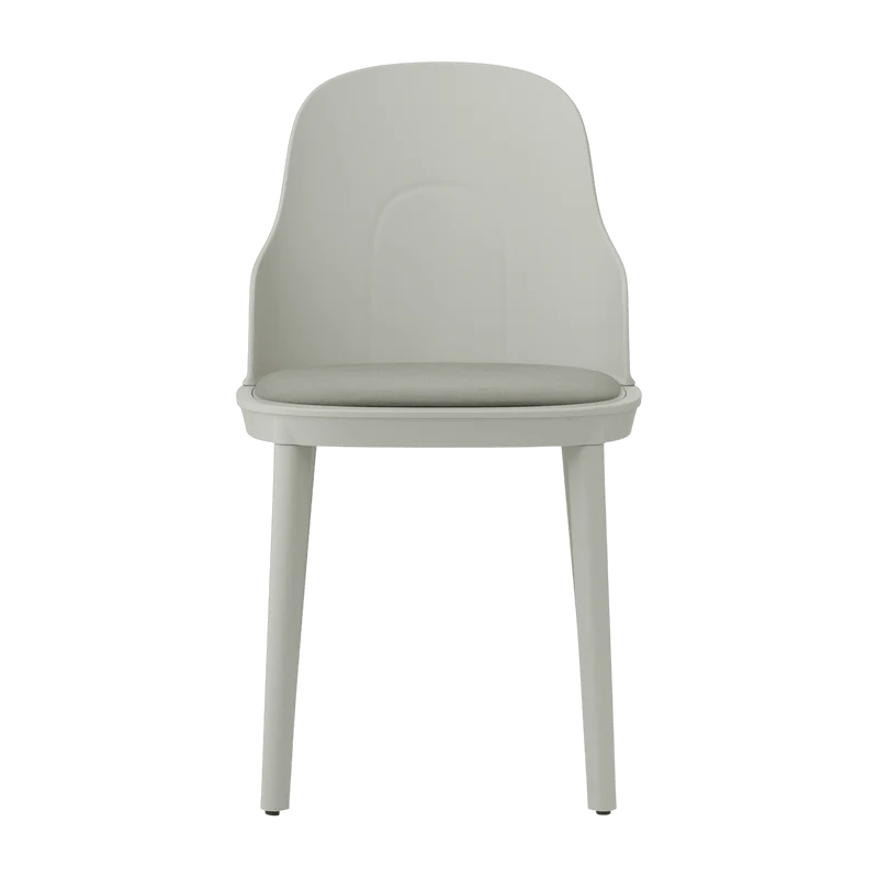 Chaise en polypropylène à l'assise en tissu canvas gris chaud Allez Warm Grey - Normann Copenhagen