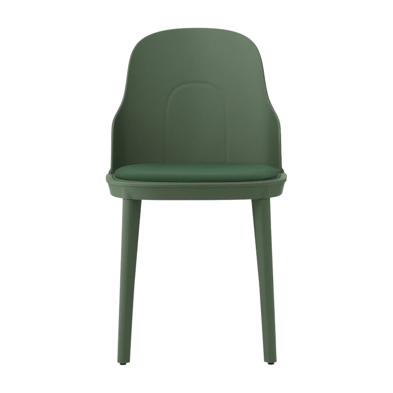 Chaise en polypropylène à l'assise en tissu canvas vert parc Allez Park vert - Normann Copenhagen