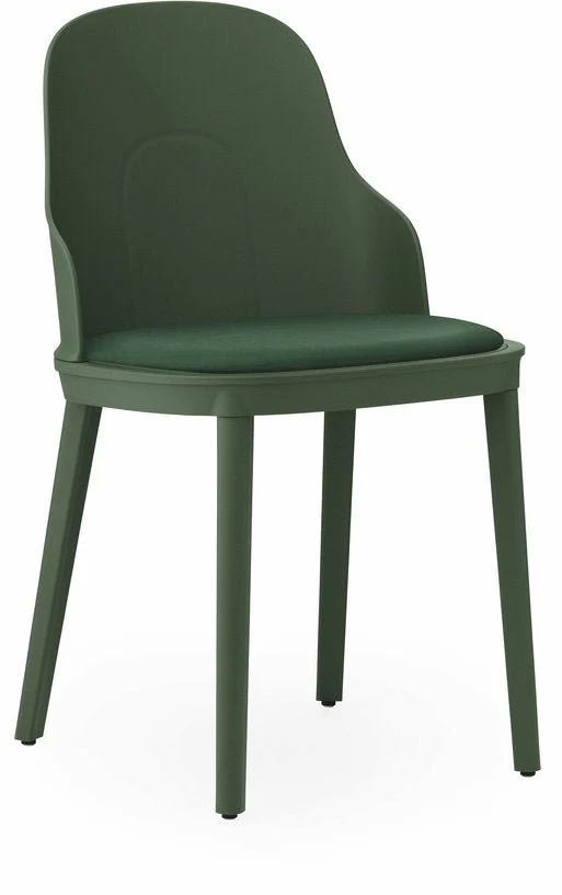 Chaise en polypropylène à l'assise en tissu canvas vert parc Allez Park vert - Normann Copenhagen