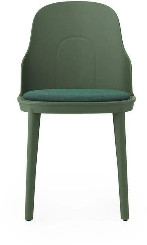 Chaise en polypropylène à l'assise en tissu canvas vert parc Allez Park vert - Normann Copenhagen