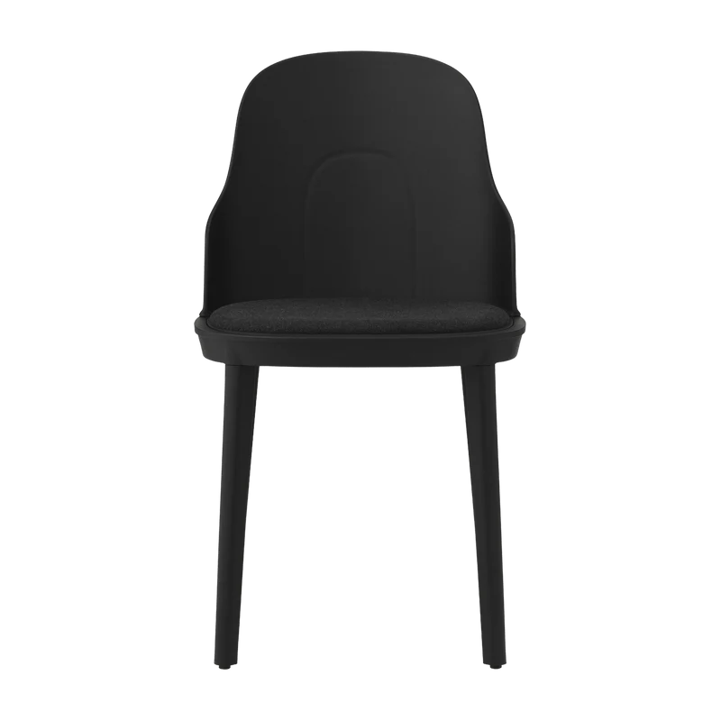 Chaise en polypropylène à l'assise en tissu MLF noir Allez noir - Normann Copenhagen