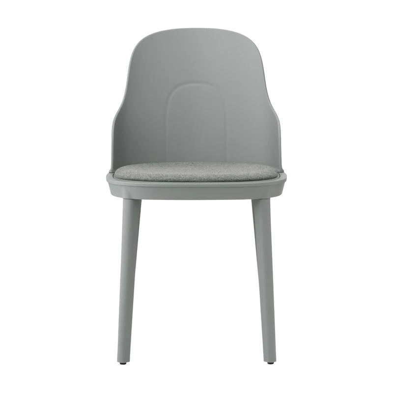 Chaise en polypropylène à l'assise en tissu MLF gris Allez Grey - Normann Copenhagen