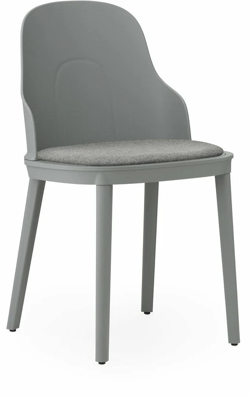Chaise en polypropylène à l'assise en tissu MLF gris Allez Grey - Normann Copenhagen