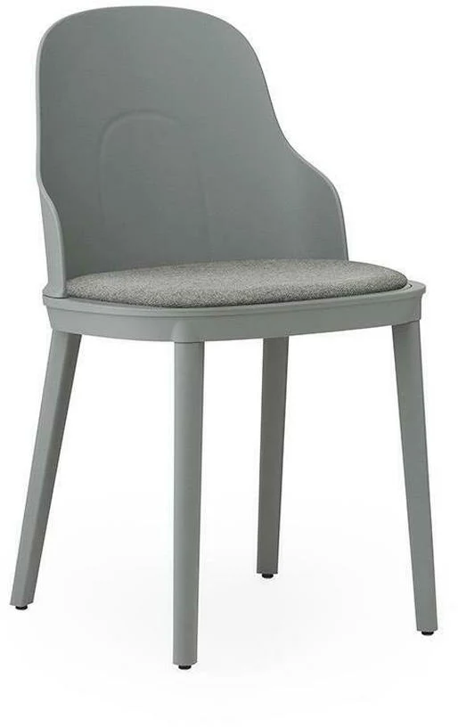 Chaise en polypropylène à l'assise en tissu MLF gris Allez Grey - Normann Copenhagen
