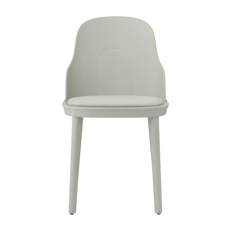 Chaise en polypropylène à l'assise en tissu MLF gris chaud Allez Warm Grey - Normann Copenhagen