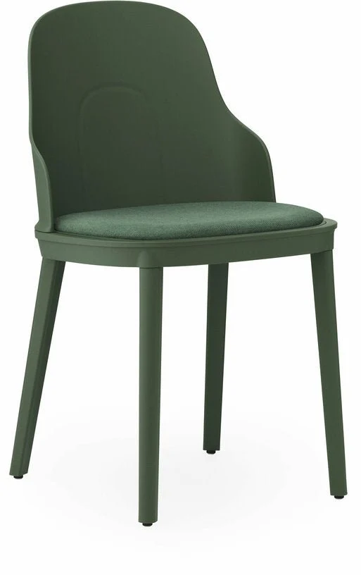 Chaise en polypropylène à l'assise en tissu MLF vert parc Allez Park vert - Normann Copenhagen