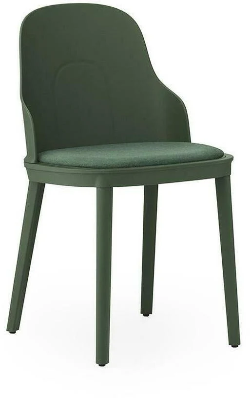 Chaise en polypropylène à l'assise en tissu MLF vert parc Allez Park vert - Normann Copenhagen