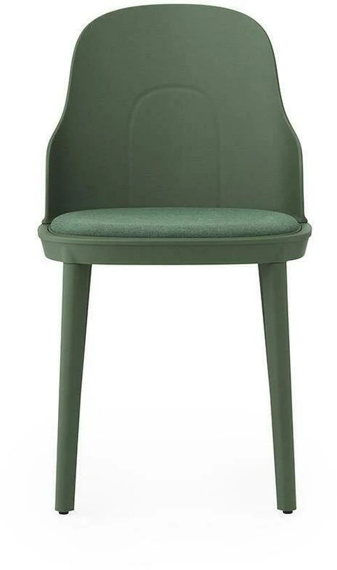 Chaise en polypropylène à l'assise en tissu MLF vert parc Allez Park vert - Normann Copenhagen