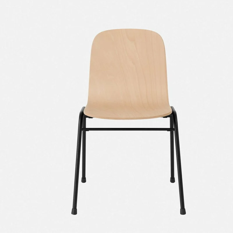 Chaise en bois naturel et cadre noir Touchwood - Hem