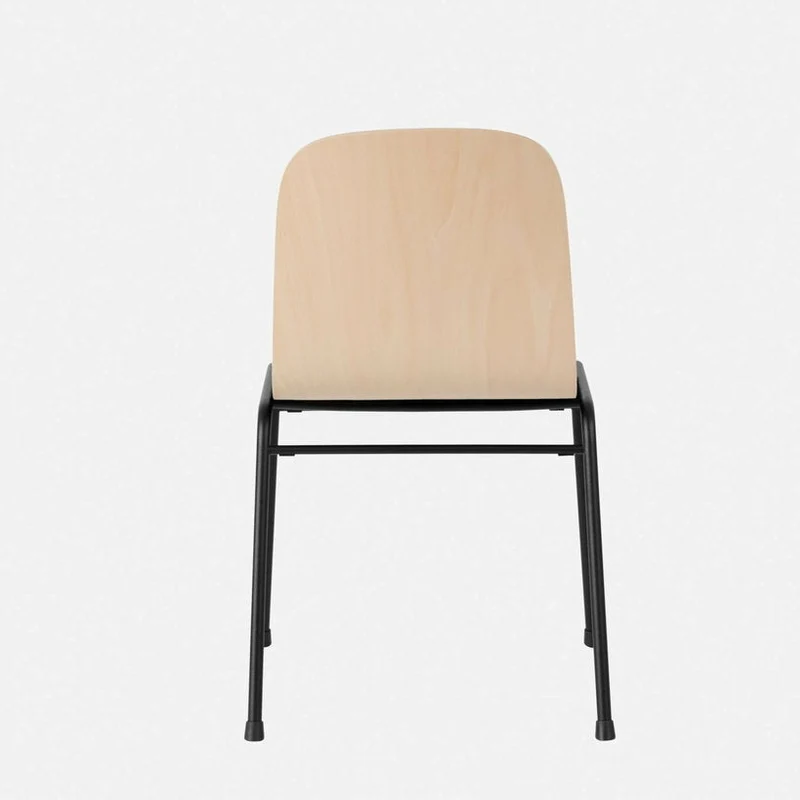 Chaise en bois naturel et cadre noir Touchwood - Hem