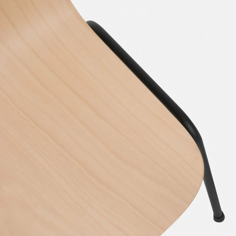 Chaise en bois naturel et cadre noir Touchwood - Hem