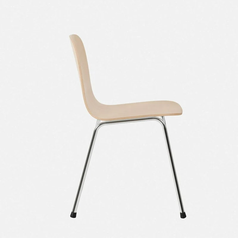 Chaise en bois naturel et cadre argenté Touchwood - Hem