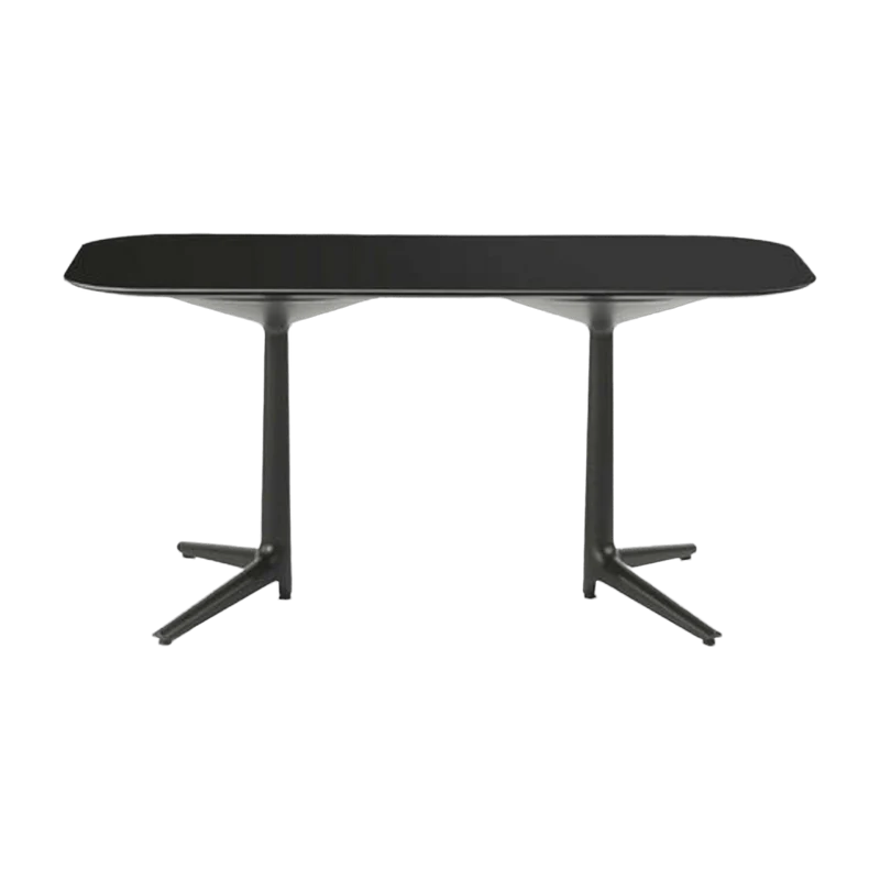 Table à manger noire 158x90 Multiplo - Kartell