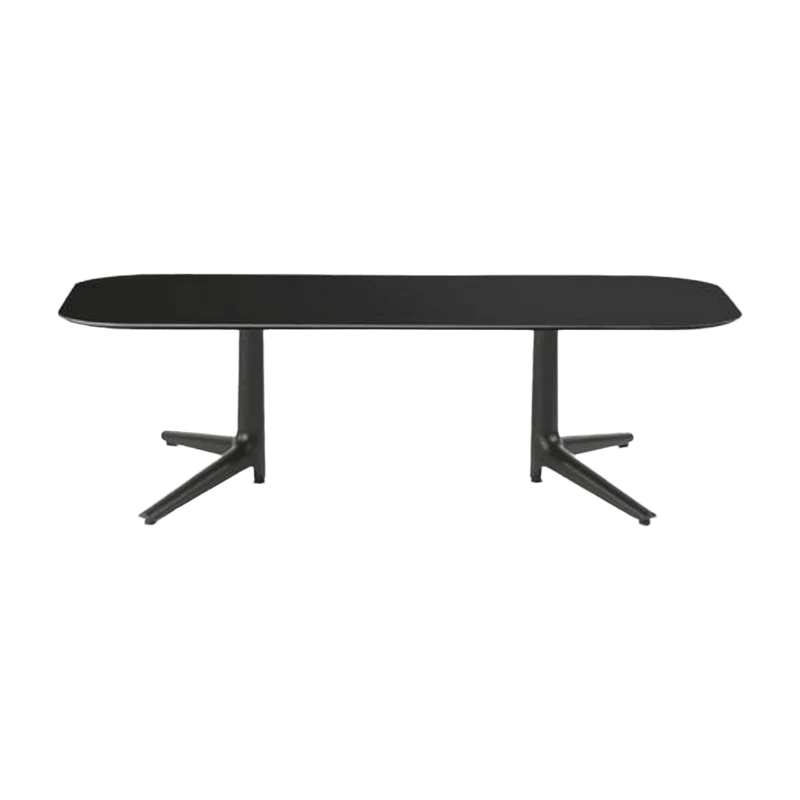 Table basse noire 180x90 Multiplo - Kartell
