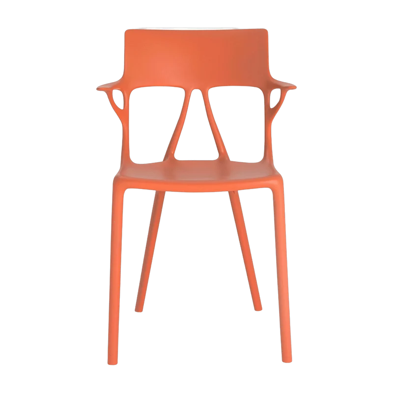 Chaise avec accoudoirs orange A.I - Kartell