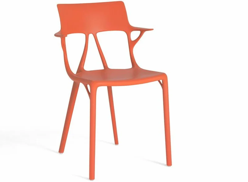 Chaise avec accoudoirs orange A.I - Kartell