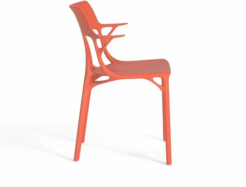 Chaise avec accoudoirs orange A.I - Kartell