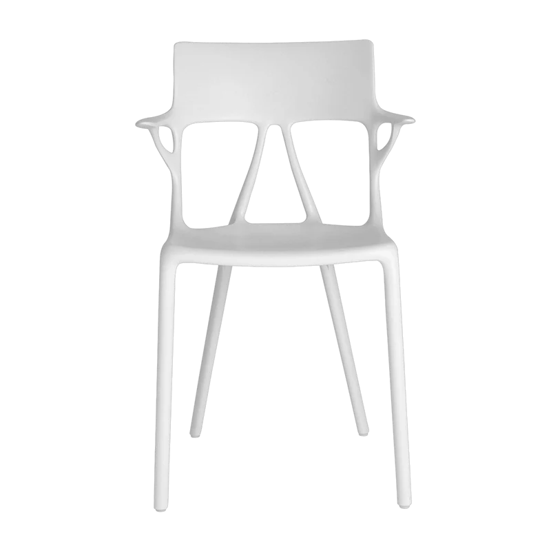 Chaise avec accoudoirs blanche A.I - Kartell