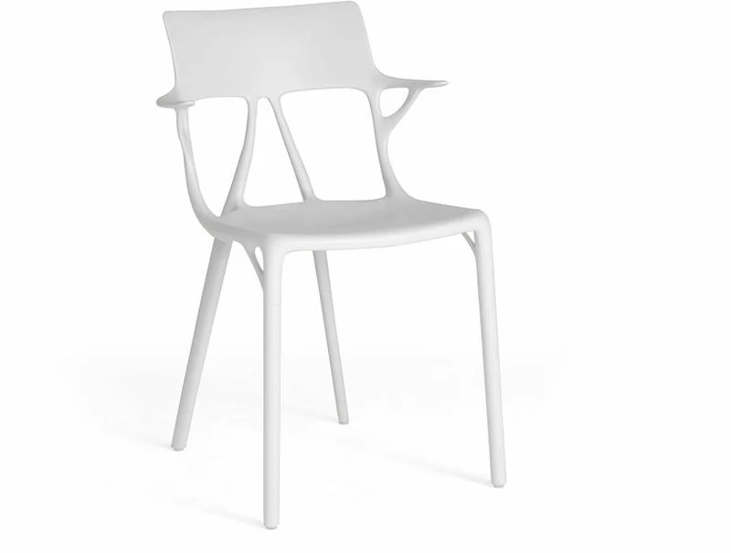 Chaise avec accoudoirs blanche A.I - Kartell