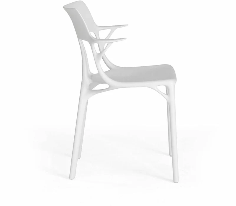 Chaise avec accoudoirs blanche A.I - Kartell
