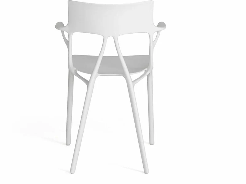 Chaise avec accoudoirs blanche A.I - Kartell