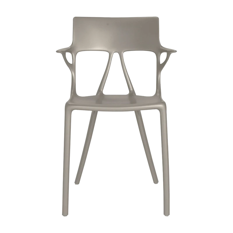 Chaise avec accoudoirs grise A.I - Kartell