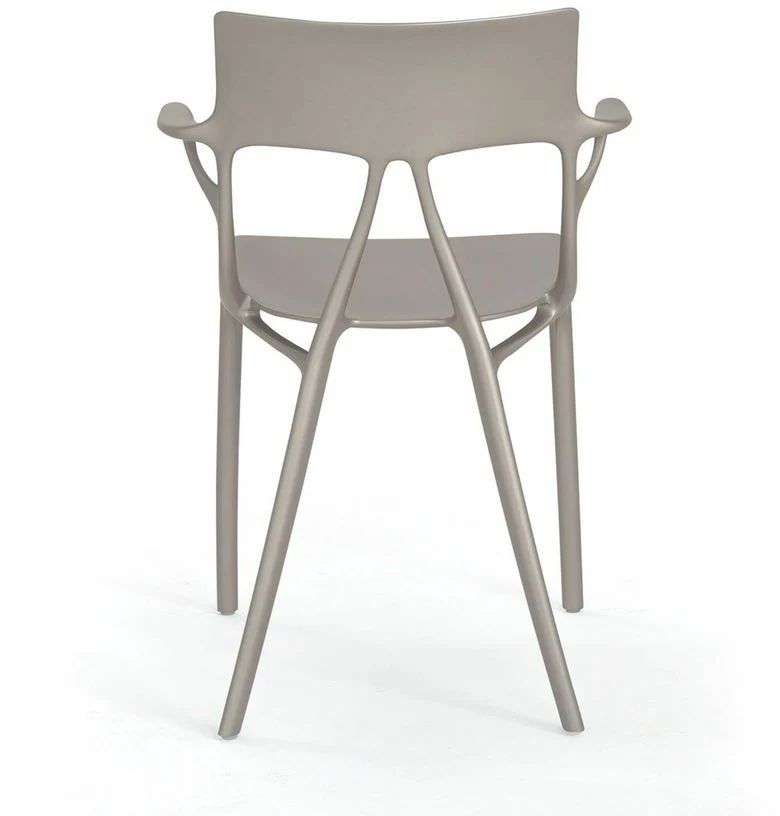 Chaise avec accoudoirs grise A.I - Kartell