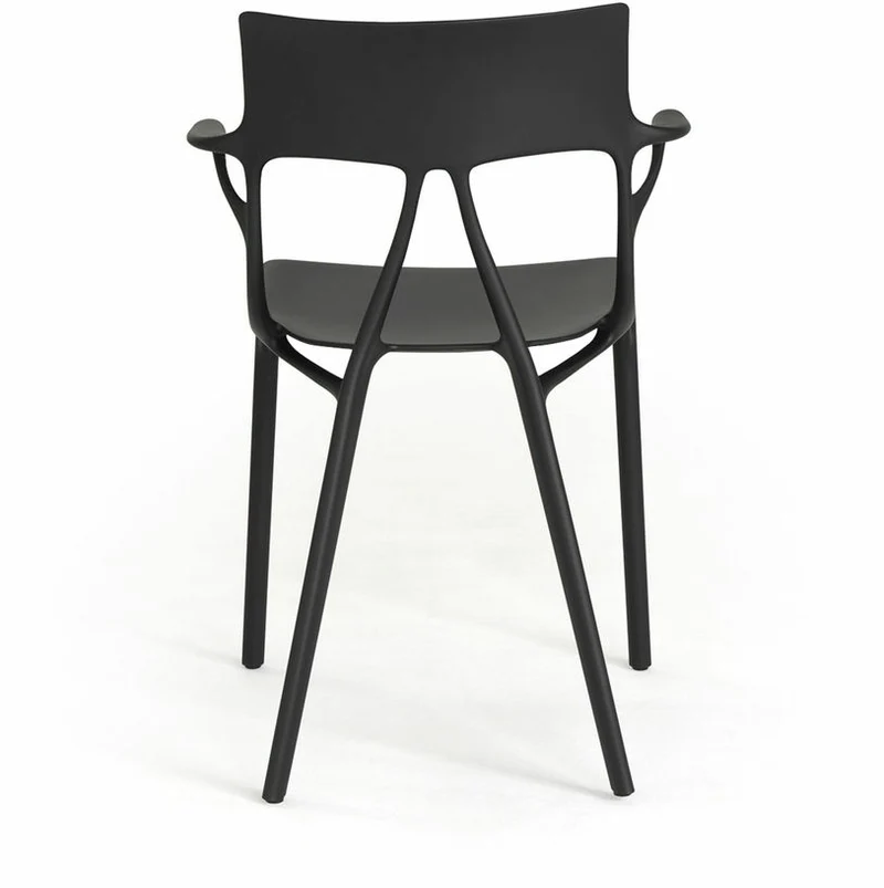 Chaise avec accoudoirs noire A.I - Kartell