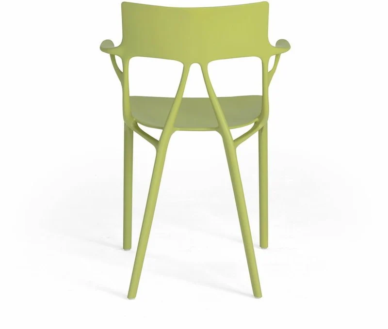 Chaise avec accoudoirs verte A.I - Kartell