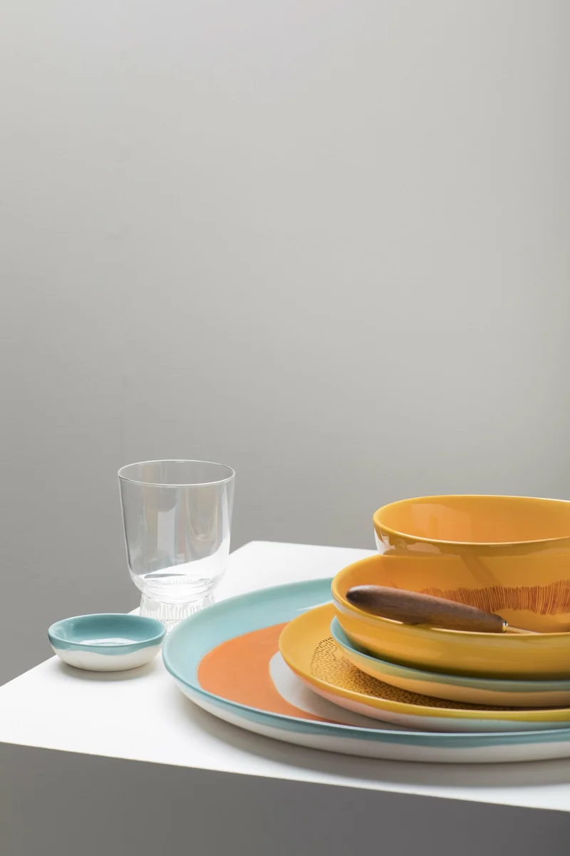 Bol jaune 15 cm Stripes Feast - Serax