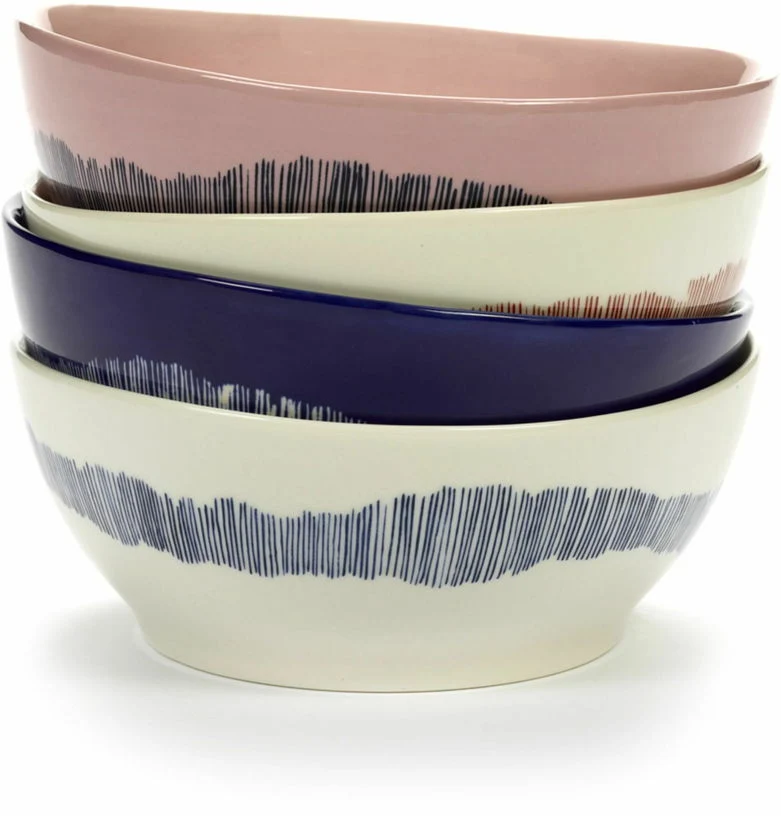 Bol rose 17 cm Stripes Feast - Serax