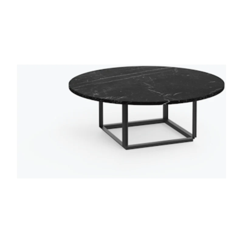 Table basse en marbre noir Florence 90 cm - New Works