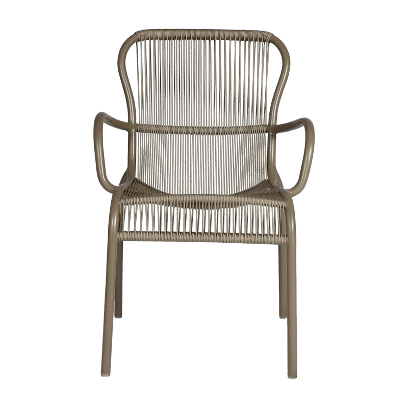 Chaise de repas extérieur taupe Loop - Vincent Sheppard