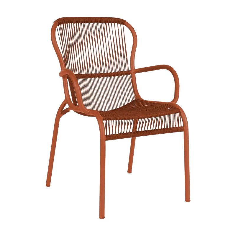 Chaise de repas extérieur terracotta Loop - Vincent Sheppard
