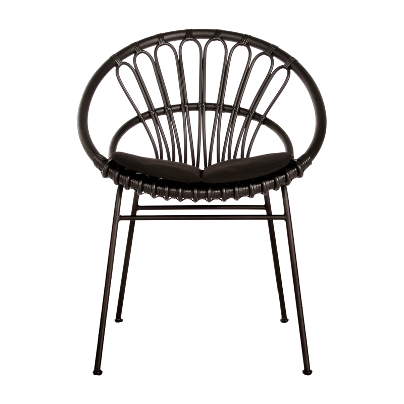 Chaise de repas extérieur noir Roxanne - Vincent Sheppard