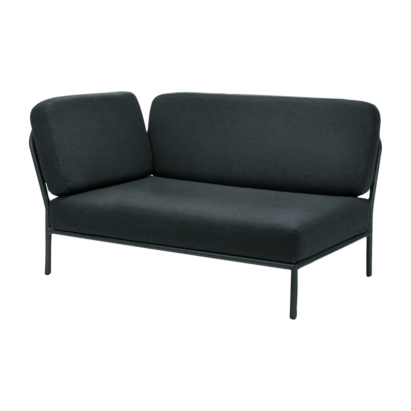 Module gauche de canapé lounge gris suie LEVEL - Houe