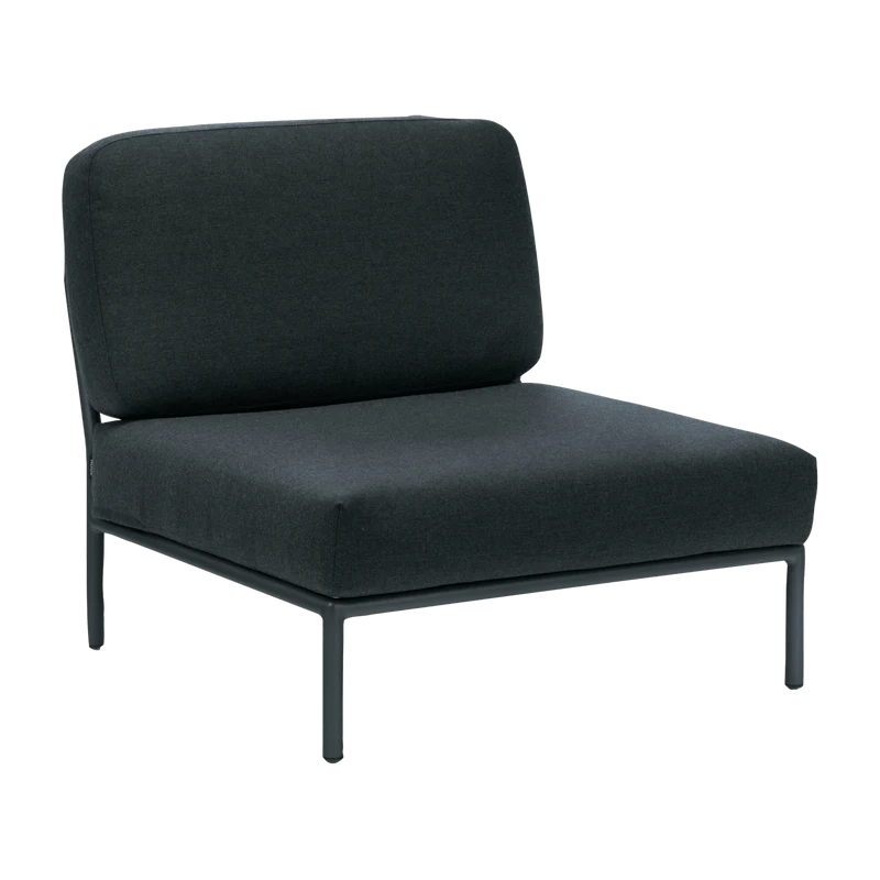 Fauteuil lounge gris suie LEVEL - Houe