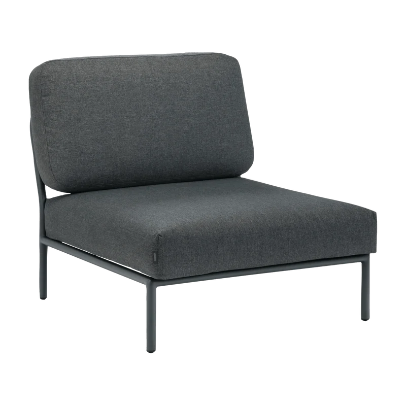 Fauteuil lounge gris foncé LEVEL - Houe