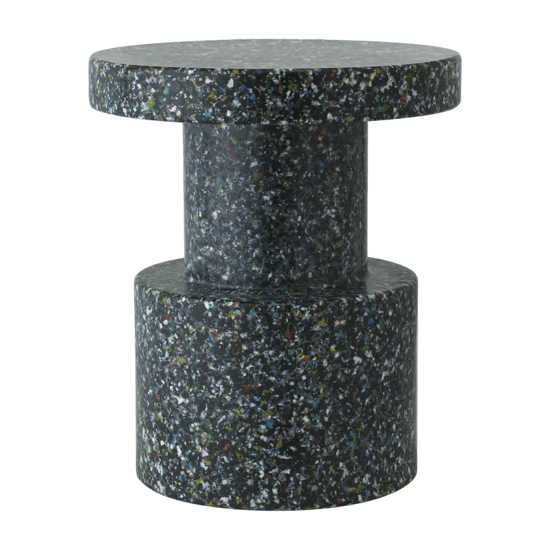 Tabouret noir multicolore pixelisé Bit noir Multi - Normann Copenhagen