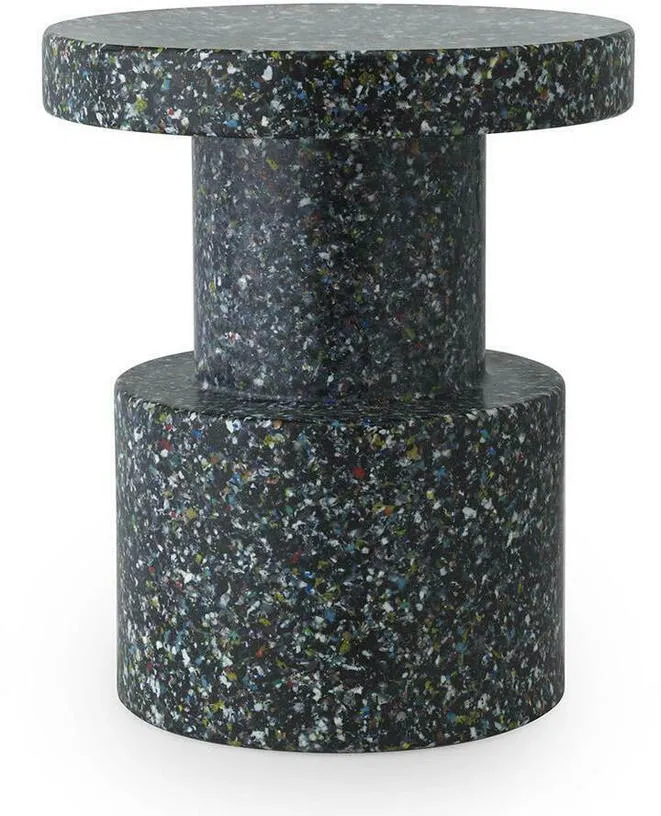 Tabouret noir multicolore pixelisé Bit noir Multi - Normann Copenhagen