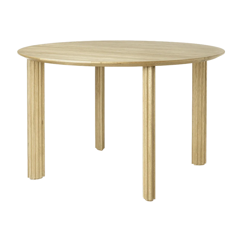 Table à manger en chêne naturel Comfort Circle - UMAGE