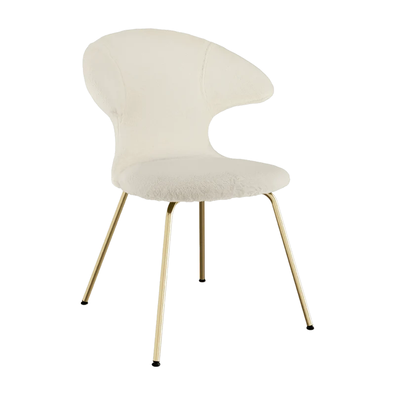 Chaise blanche piètement doré Time Flies - UMAGE