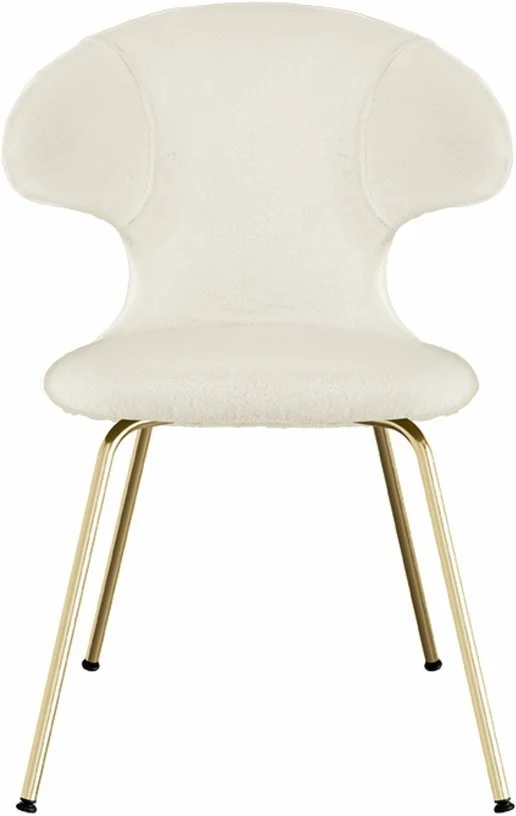 Chaise blanche piètement doré Time Flies - UMAGE