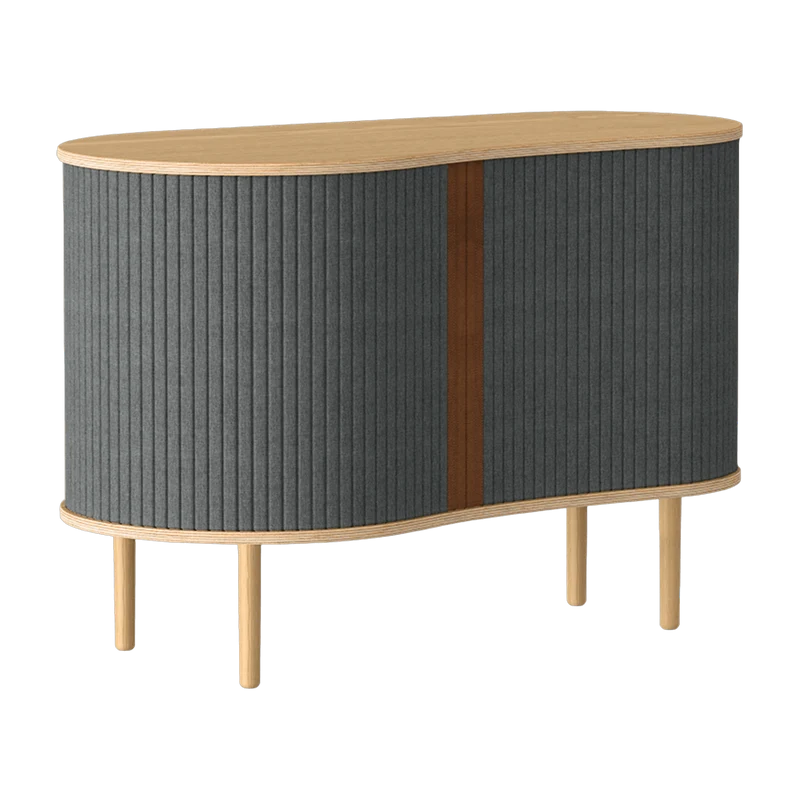 Buffet gris foncé en chêne naturel Audacious - UMAGE