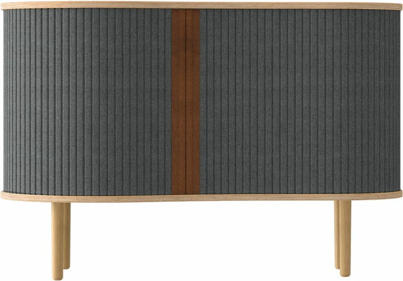 Buffet gris foncé en chêne naturel Audacious - UMAGE