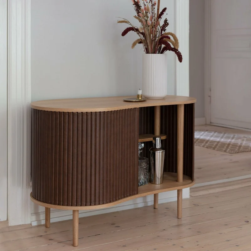 Buffet gris foncé en chêne naturel Audacious - UMAGE